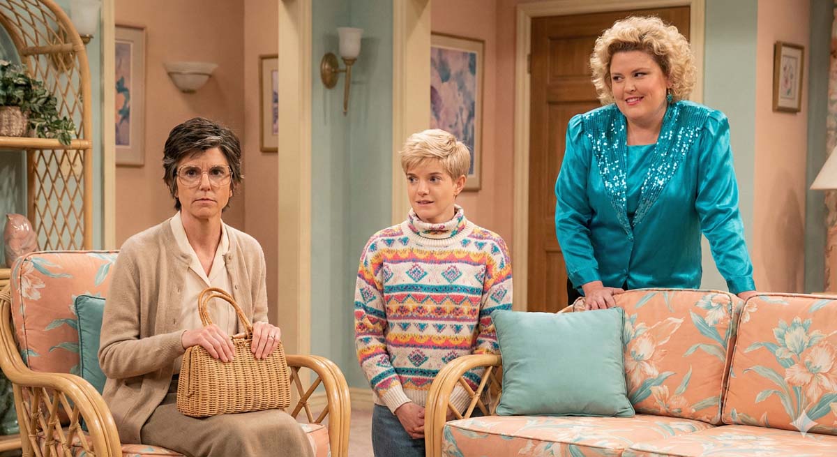 Tig, Mae, and Fortune as The Golden Girls